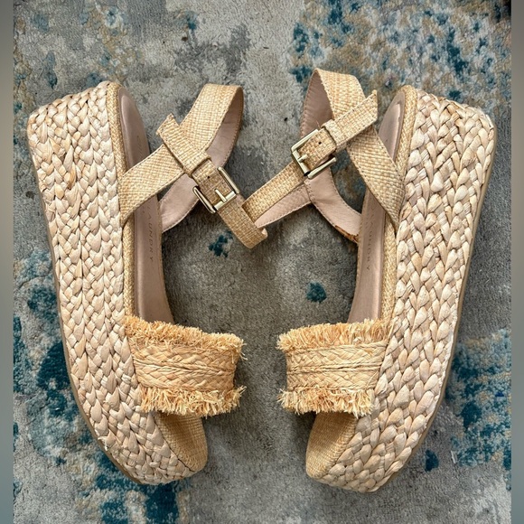Chinese Laundry Espadrilles Sandal straw platform size 9 - Picture 1 of 9